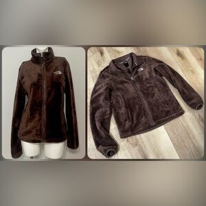 The North Face Chocolate Fleece Full Zip Jacket M